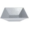 Metal Bowls * Get Enterprises G.E.T. Enterprises Bsd16G Bugambilia 13.5 Qt. Classic Textured Finish Grey Granite Resin-Coated Aluminum Xl Deep Square Bowl