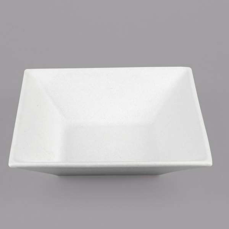 Metal Bowls * Get Enterprises G.E.T. Enterprises Bsd13Ww Bugambilia 1.9 Qt. Classic Textured Finish White Resin-Coated Aluminum Deep Square Bowl