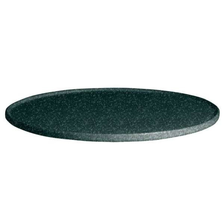 Metal Serving And Display Platters / Trays * Get Enterprises G.E.T. Enterprises Dr201J Bugambilia 12 3/16 Classic Textured Finish Jade Granite Resin-Coated Aluminum Deep Xs Round Disc With Rim