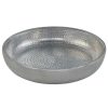 Metal Serving And Display Platters / Trays * American Metalcraft Adseas14 14 Round Silver Double Wall Hammered Aluminum Seafood Tray