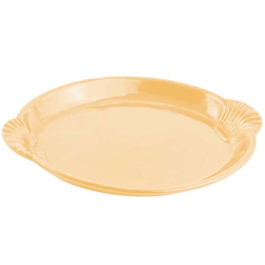 Metal Serving And Display Platters / Trays * Bon Chef 2072 12 X 17 Ginger Sandstone Finish Cast Aluminum Shell And Fish Platter