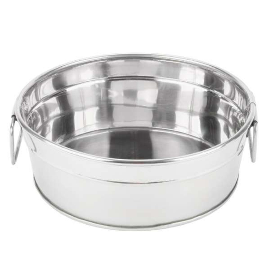 Metal Bowls * American Metalcraft Stub93 9 1/8 X 3 1/8 Round Stainless Steel Metal Tub