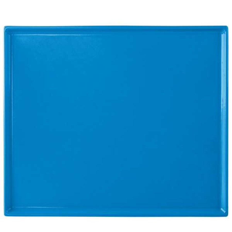 Metal Serving And Display Platters / Trays * Tablecraft Professional Bakeware Tablecraft Cw2112Sbl 12 7/8 X 10 1/2 X 3/8 Sky Blue Cast Aluminum Rectangular Cooling Platter