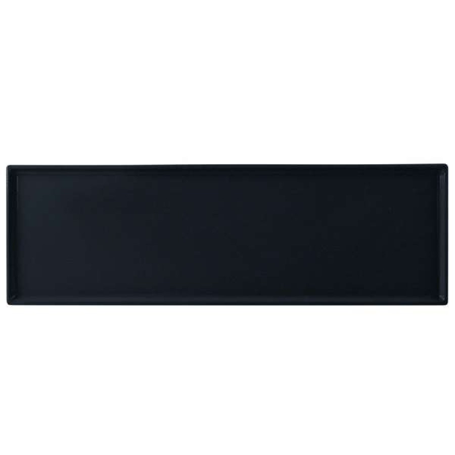 Metal Serving And Display Platters / Trays * Tablecraft Professional Bakeware Tablecraft Cw2113Mbs 21 X 6 1/2 X 3/8 Midnight With Blue Speckle Cast Aluminum Half Long Rectangular Cooling Platter