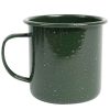 Enamelware * Crow Canyon Home K112Grn Stinson 16 Oz. Forest Green Speckle Enamelware Mug