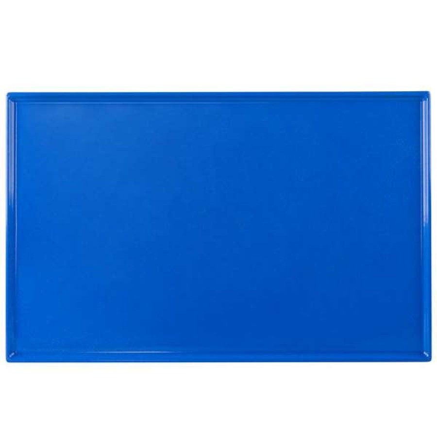 Metal Serving And Display Platters / Trays * Tablecraft Professional Bakeware Tablecraft Cw2111Bs 21 X 12 7/8 X 3/8 Blue Speckle Cast Aluminum Rectangular Cooling Platter