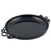 Metal Serving And Display Platters / Trays * Bon Chef 2108Blk Bolero 18 Diameter Black Sandstone Finish Cast Aluminum Platter