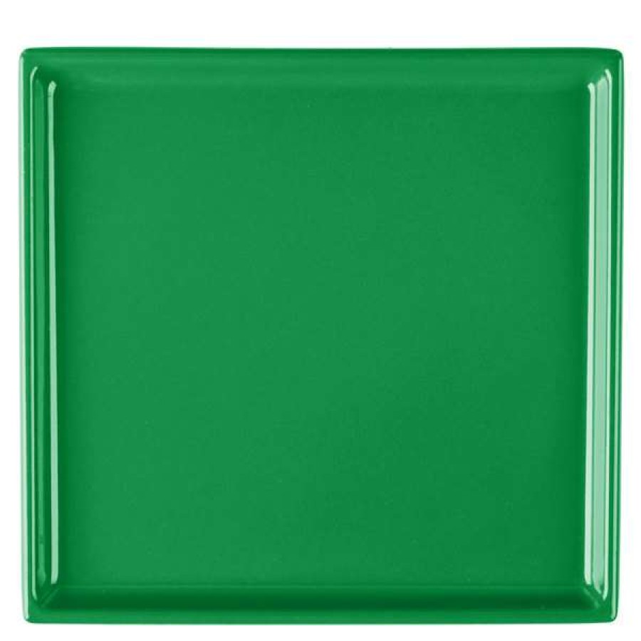 Metal Serving And Display Platters / Trays * Tablecraft Professional Bakeware Tablecraft Cw2116Gn 7 X 6 1/2 X 3/8 Green Cast Aluminum Sixth Size Rectangular Cooling Platter