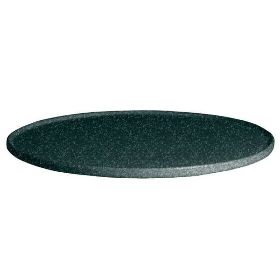 Metal Serving And Display Platters / Trays * Get Enterprises G.E.T. Enterprises Dr203-Mod-J Bugambilia 15 3/4 Smooth Mod Finish Jade Granite Resin-Coated Aluminum Medium Round Disc With Rim