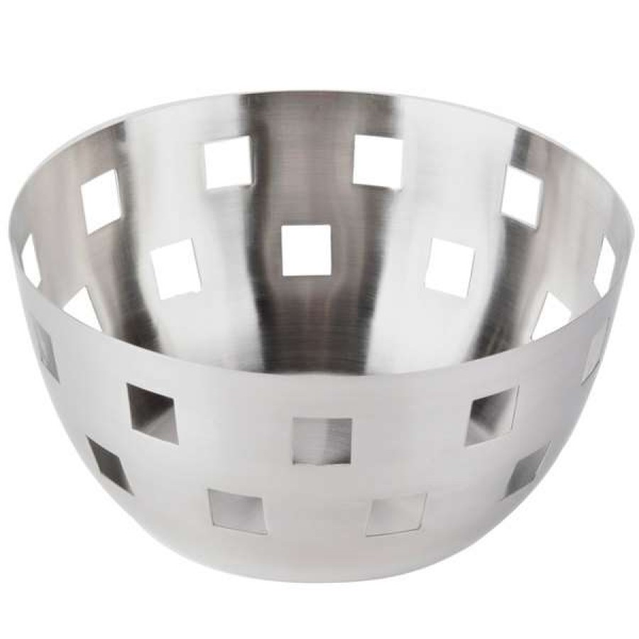 Metal Bowls * American Metalcraft Sb1 8 Round Stainless Steel Checkered Serving Bowl