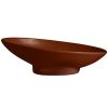 Metal Bowls * Get Enterprises G.E.T. Enterprises Bo203Ch Bugambilia 23.67 Oz. Classic Textured Finish Chocolate Resin-Coated Aluminum Deep Medium Oval Sphere