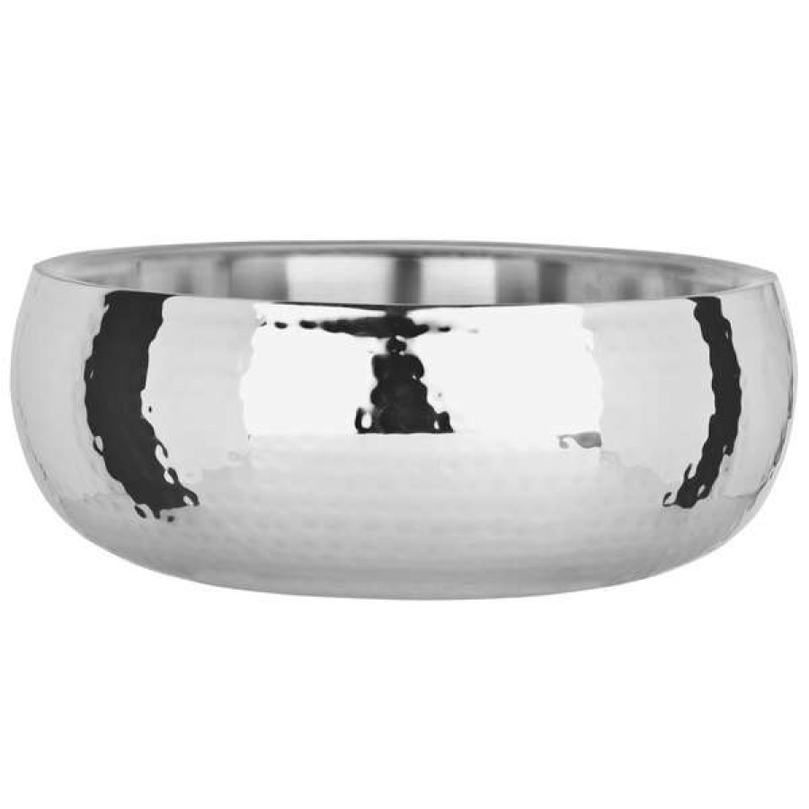 Metal Bowls * World Tableware 6706 Sonoran 12.5 Oz. Hammered Stainless Steel Double Wall Bowl