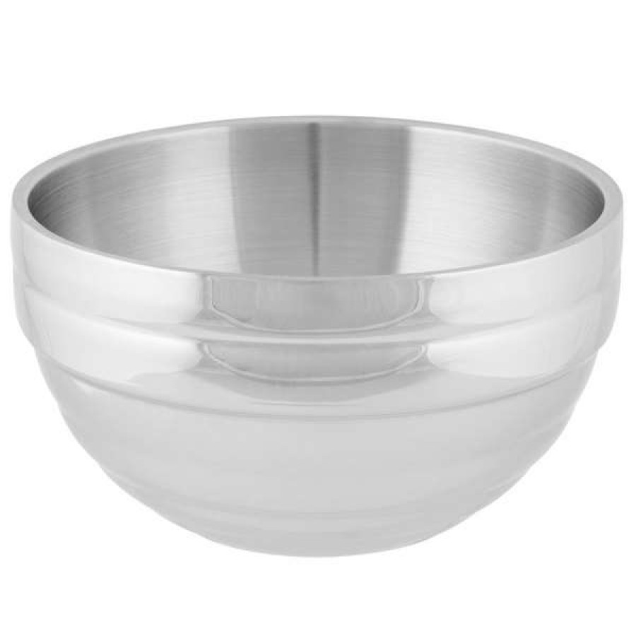 Metal Bowls * Vollrath 46592 Double Wall Round Beehive 6.9 Qt. Serving Bowl