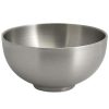 Metal Bowls * Front Of The House Dbo167Bss22 Harmony 36 Oz. Brushed Stainless Steel Round Double Wall Bowl 6/Case