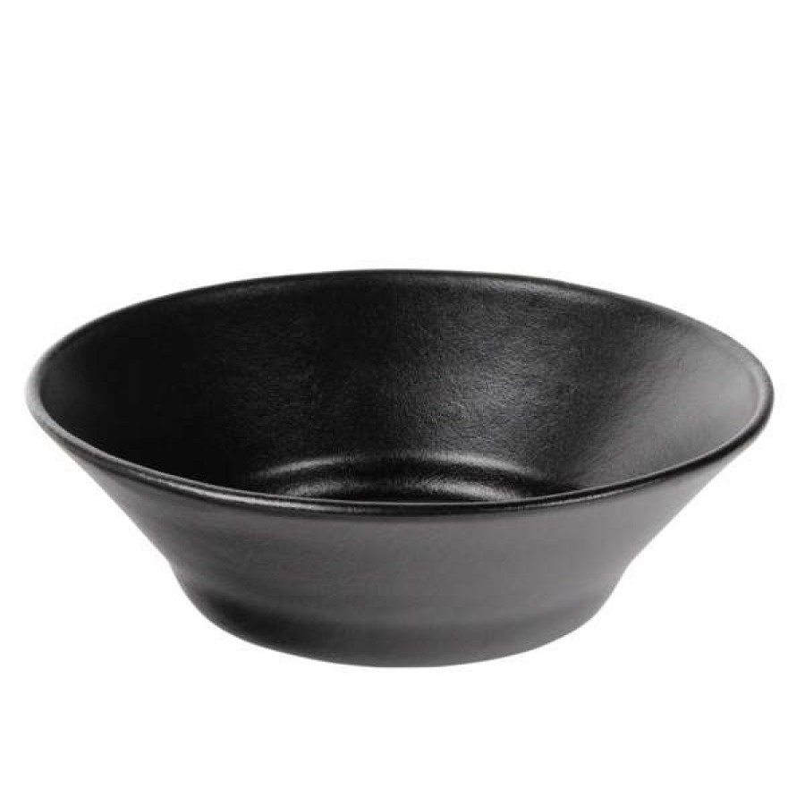 Metal Bowls * Get Enterprises G.E.T. Enterprises Br014Bb Bugambilia 5.8 Qt. Classic Textured Finish Black Resin-Coated Aluminum Round Bowl