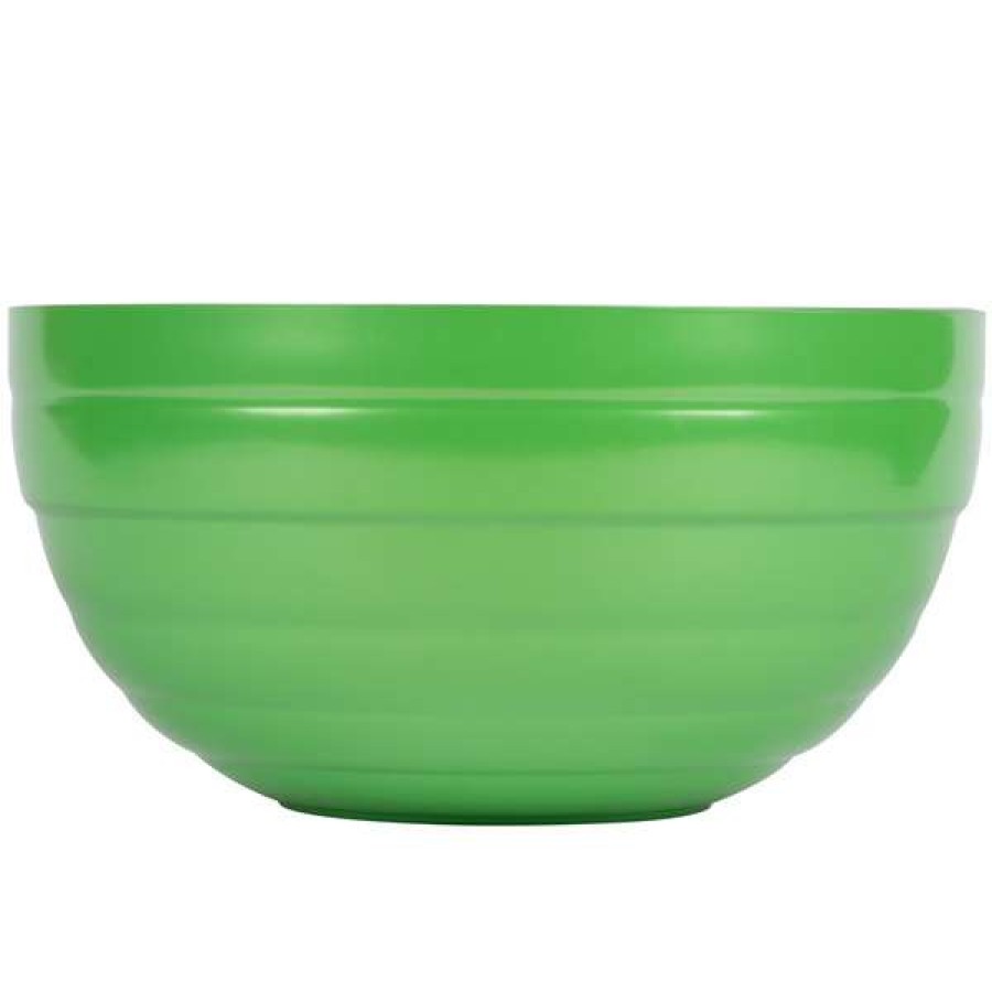 Metal Bowls * Vollrath 4659035 Double Wall Round Beehive 1.7 Qt. Serving Bowl Green Apple