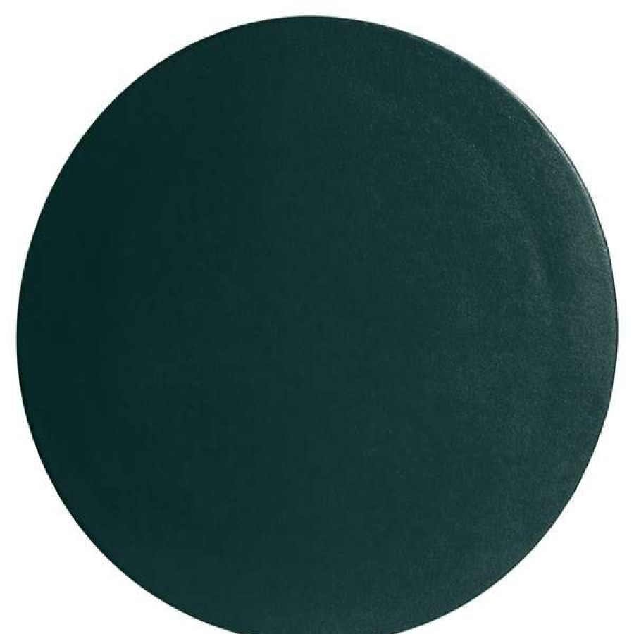 Metal Serving And Display Platters / Trays * Get Enterprises G.E.T. Enterprises Dr003Ft Bugambilia 15 3/4 Classic Textured Finish Forest Green Resin-Coated Aluminum Medium Round Disc