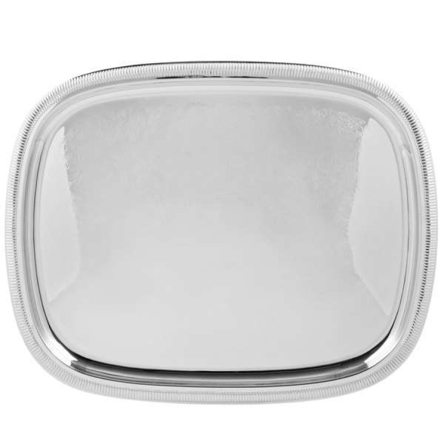 Metal Serving And Display Platters / Trays * Vollrath 82121 Elegant Reflections Stainless Steel Oblong Serving Tray 24 X 19