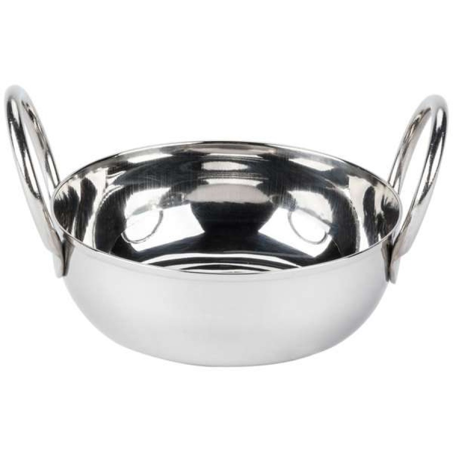 Metal Bowls * American Metalcraft Bd35 10 Oz. Stainless Steel Balti Dish 4 X 1 3/8