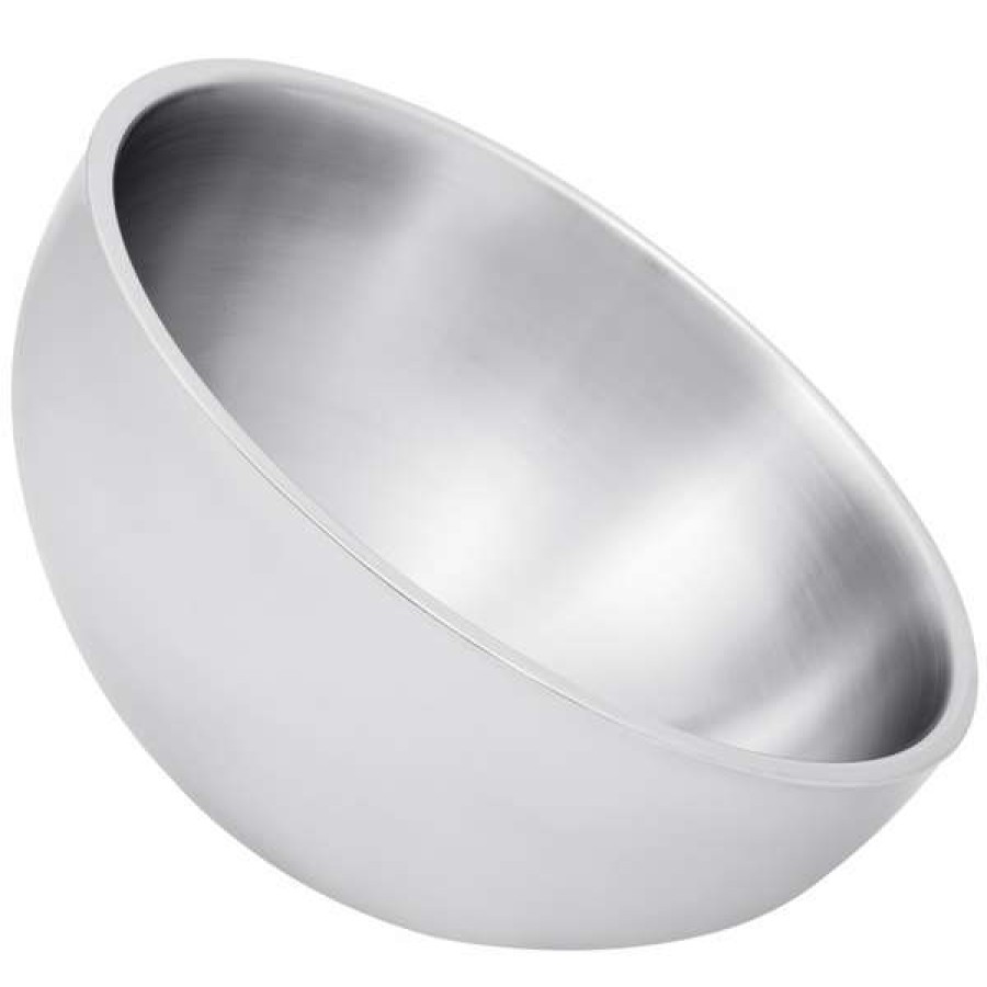 Metal Bowls * American Metalcraft Ab14 304 Oz. Double Wall Angled Insulated Serving Bowl Stainless Steel