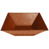 Metal Bowls * Get Enterprises G.E.T. Enterprises Bsd16T Bugambilia 13.5 Qt. Classic Textured Finish Terracotta Resin-Coated Aluminum Xl Deep Square Bowl