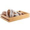 Bamboo Trays * Rosseto Bd135 Natura Double Medium Bamboo Tray 19 7/16 X 12 15/16 X 3 1/2