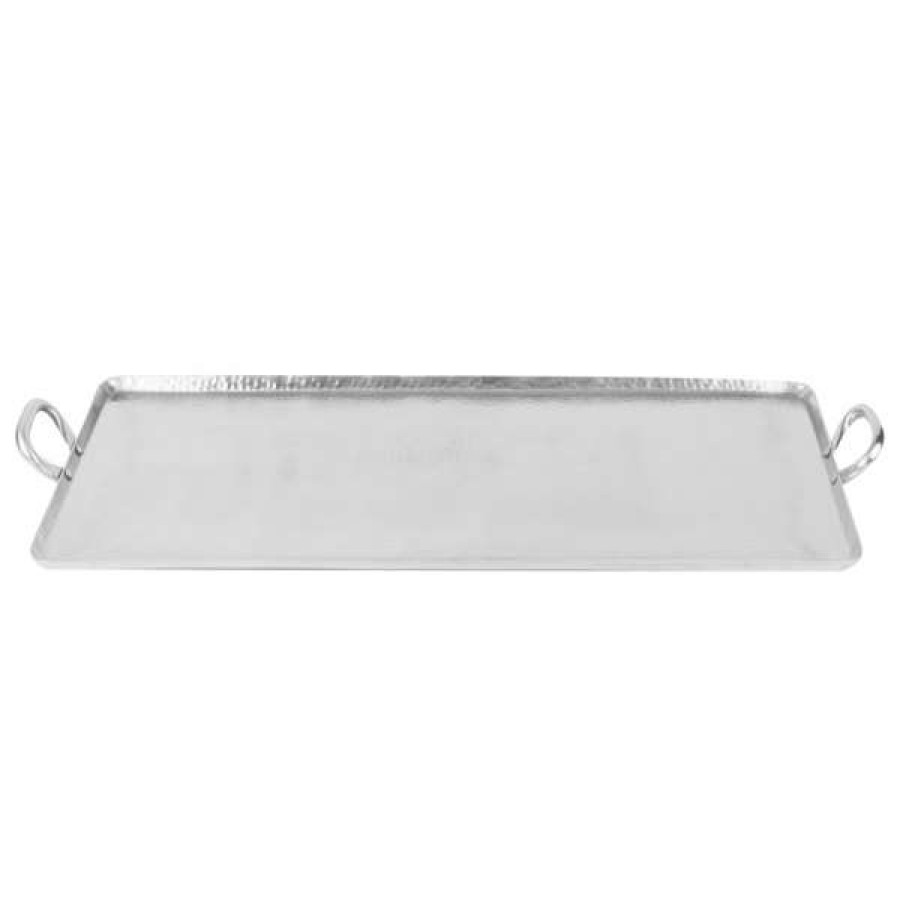 Metal Serving And Display Platters / Trays * American Metalcraft G30 30 3/4 X 16 1/4 Large Rectangular Hammered Stainless Steel Griddle