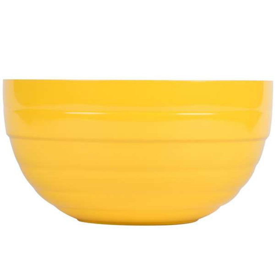 Metal Bowls * Vollrath 4659045 Double Wall Round Beehive 1.7 Qt. Serving Bowl Nugget Yellow