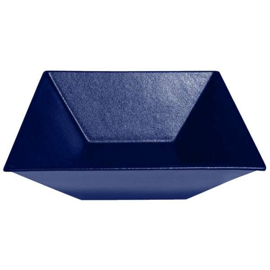 Metal Bowls * Get Enterprises G.E.T. Enterprises Bsd16Pc Bugambilia 13.5 Qt. Classic Textured Finish Pacific Blue Resin-Coated Aluminum Xl Deep Square Bowl