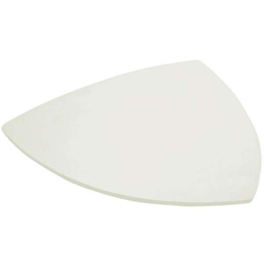 Metal Plates * Bon Chef 9162 24 Ivory Sandstone Finish Cast Aluminum Triangle Serving Plate