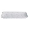 Metal Serving And Display Platters / Trays * Get Enterprises G.E.T. Enterprises Buds13Mw Bugambilia 17 X 8 1/8 Classic Textured Finish Marble White Granite Resin-Coated Aluminum Medium Deep Rectangular Platter