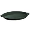 Metal Serving And Display Platters / Trays * Tablecraft Professional Bakeware Tablecraft Cw3020Bkgs 17 X 12 Black With Green Speckle Cast Aluminum Oval Shell Platter