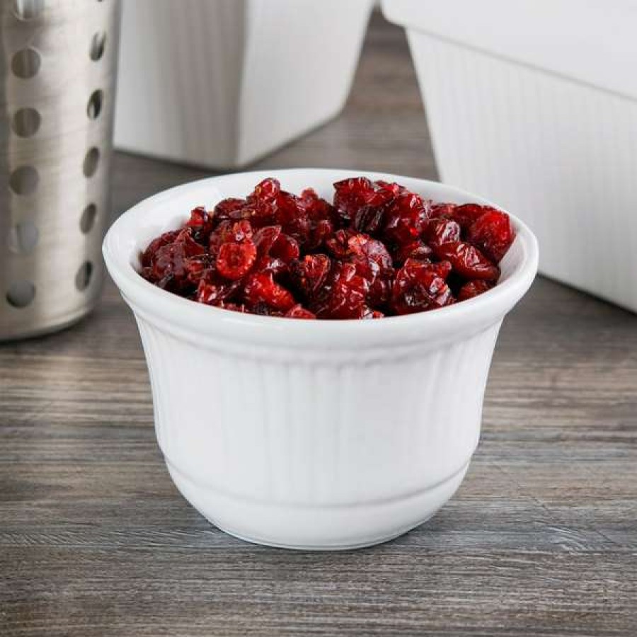 Metal Bowls * Tablecraft Professional Bakeware Tablecraft Cw1453W 16 Oz. White Cast Aluminum Condiment Bowl