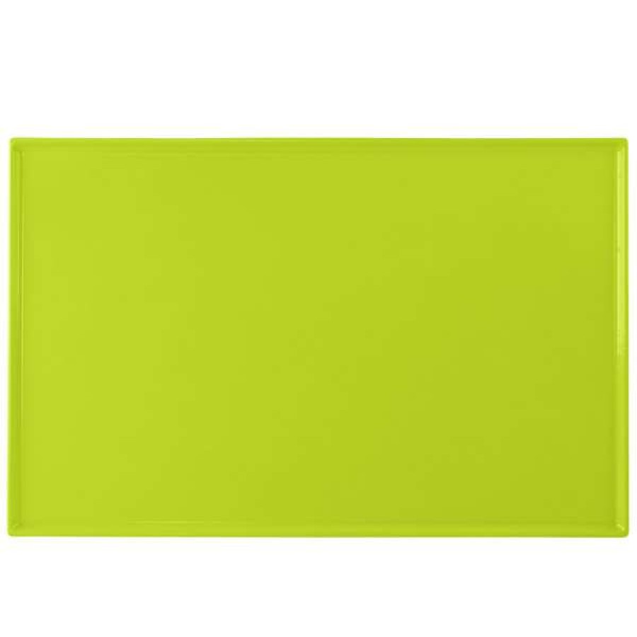 Metal Serving And Display Platters / Trays * Tablecraft Professional Bakeware Tablecraft Cw2111Lg 21 X 12 7/8 X 3/8 Lime Green Cast Aluminum Rectangular Cooling Platter