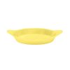 Metal Bowls * Tablecraft Professional Bakeware Tablecraft Cw1725Y 16 Oz. Yellow Cast Aluminum Oval Server With Shell Handles