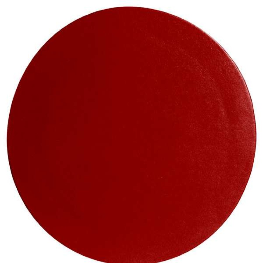 Metal Serving And Display Platters / Trays * Get Enterprises G.E.T. Enterprises Dr002Fr Bugambilia 14 1/4 Classic Textured Finish Fire Red Resin-Coated Aluminum Small Round Disc