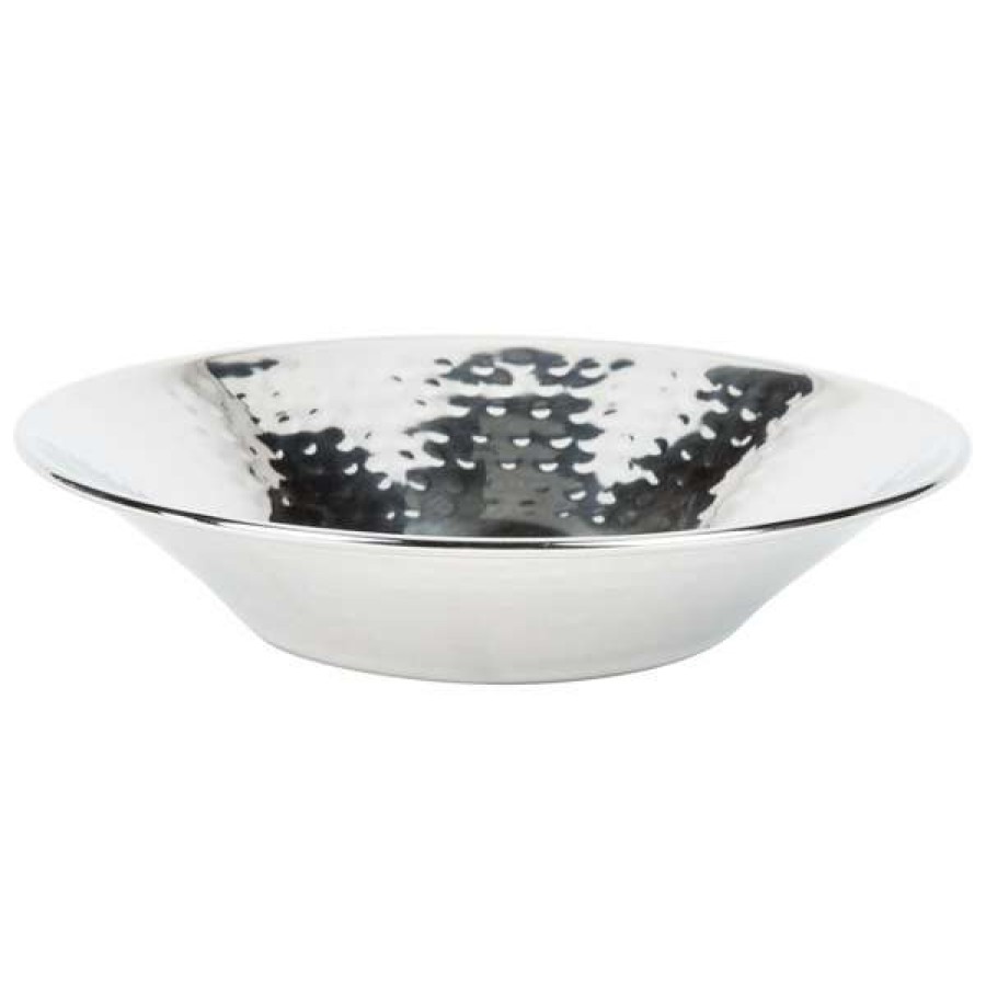 Metal Bowls * American Metalcraft Hmrd08 8 1/2 Round Hammered Stainless Steel Serving Bowl