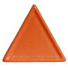 Metal Serving And Display Platters / Trays * Get Enterprises G.E.T. Enterprises Dt200Tg Bugambilia Classic Textured Finish Tangerine Resin-Coated Aluminum 4 1/2 Xxs Triangle Disc Platter