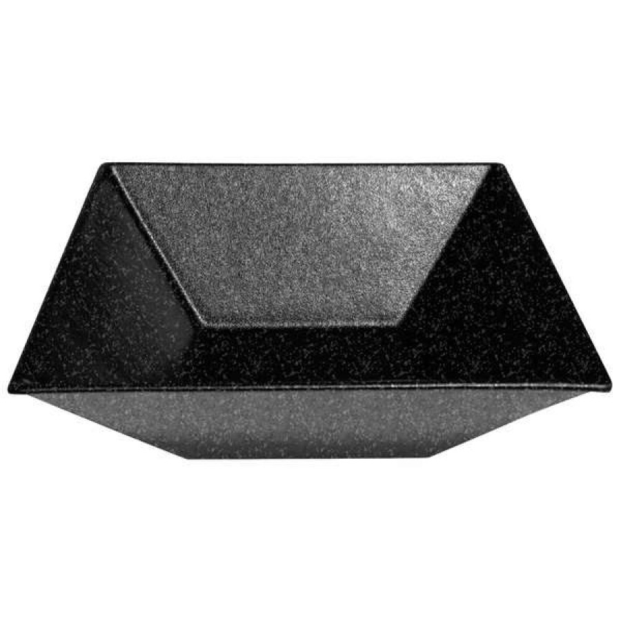 Metal Bowls * Get Enterprises G.E.T. Enterprises Bsd16-Mod-Gb Bugambilia 13.5 Qt. Smooth Mod Finish Black Granite Resin-Coated Aluminum Xl Deep Square Bowl