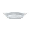 Metal Bowls * Tablecraft Professional Bakeware Tablecraft Cw1725Gy 16 Oz. Gray Cast Aluminum Oval Server With Shell Handles