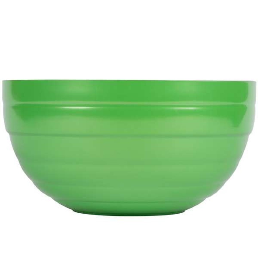 Metal Bowls * Vollrath 4658735 24 Oz. Stainless Steel Double Wall Green Apple Round Beehive Serving Bowl