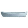 Metal Serving And Display Platters / Trays * Get Enterprises G.E.T. Enterprises Bt031-Mod-Sb Bugambilia 6.9 Qt. Smooth Mod Finish Sky Blue Granite Resin-Coated Aluminum Deep Boat