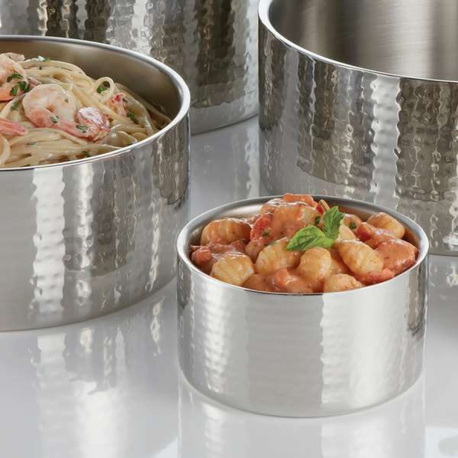 Metal Bowls * American Metalcraft Dwbh6 34 Oz. Hammered Double Wall Insulated Stainless Steel Bowl