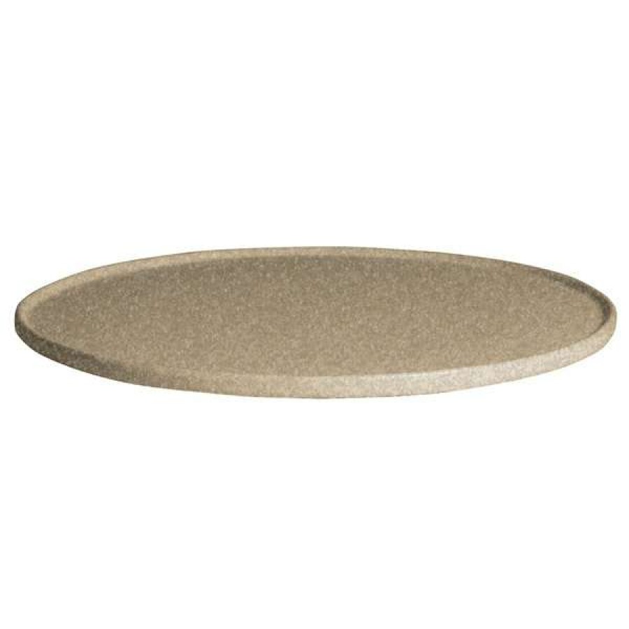 Metal Serving And Display Platters / Trays * Get Enterprises G.E.T. Enterprises Dr202S Bugambilia 14 5/16 Classic Textured Finish Sand Granite Resin-Coated Aluminum Small Round Disc With Rim