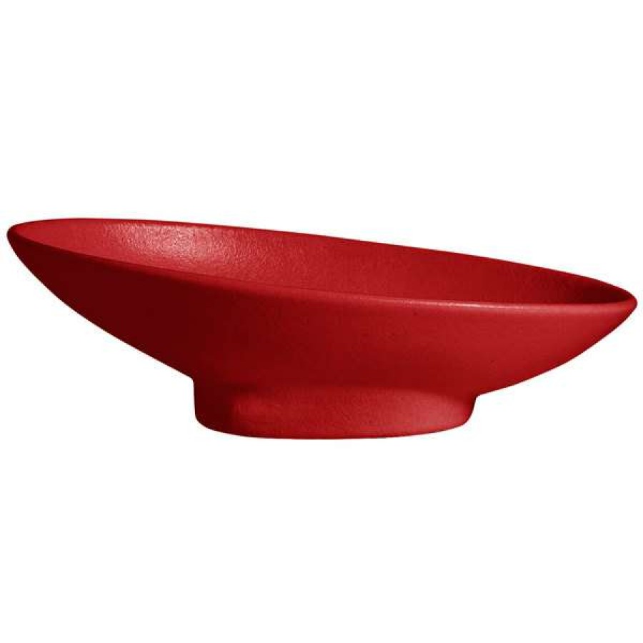 Metal Bowls * Get Enterprises G.E.T. Enterprises Bo204Cb Bugambilia 1.4 Qt. Classic Textured Finish Cranberry Resin-Coated Aluminum Deep Large Oval Sphere