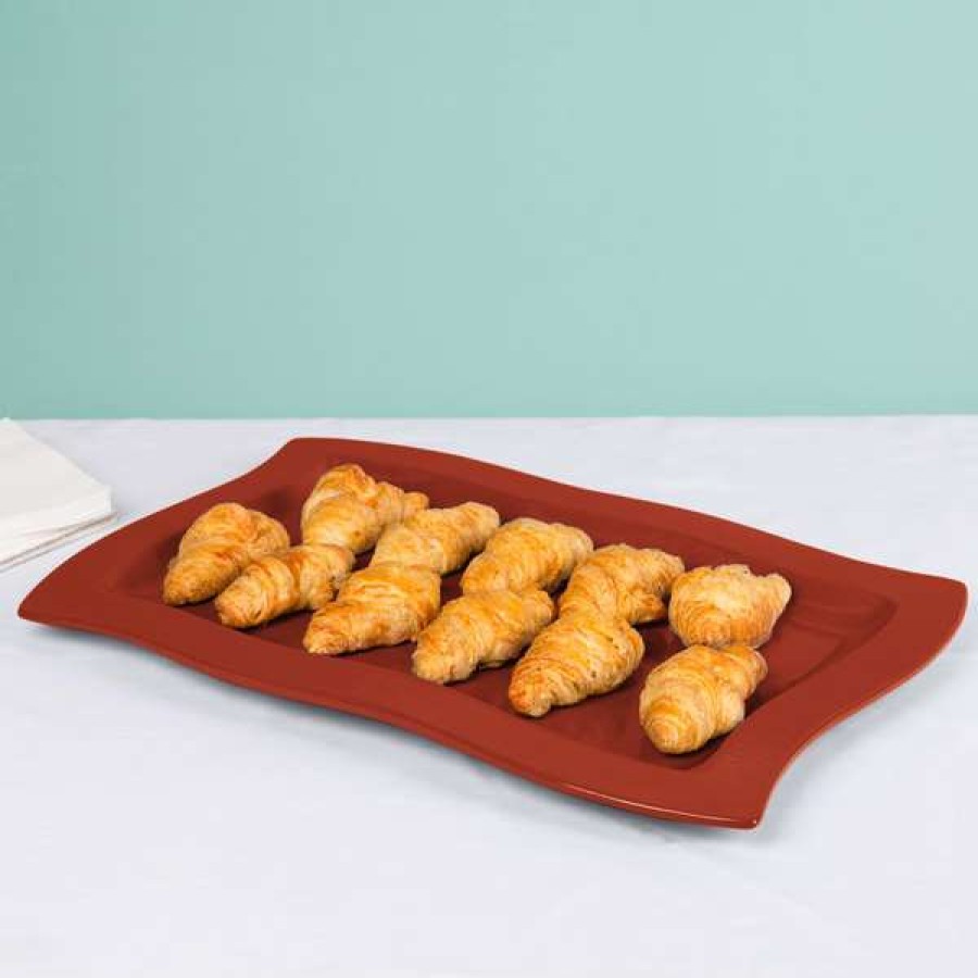 Metal Serving And Display Platters / Trays * Tablecraft Professional Bakeware Tablecraft Cw3660Cp Copper 13 X 20 Cast Aluminum Euro Rectangular Platter