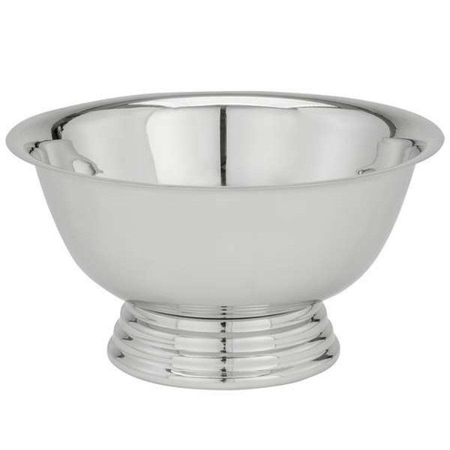 Metal Bowls * Tabletop Classics By Walco Rb1443 Paul Revere 8 Stainless Steel Bowl With Base