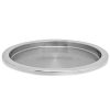 Metal Serving And Display Platters / Trays * Front Of The House 14 Round Silver Finish Brushed Stainless Steel Tray 4/Case