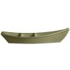 Metal Serving And Display Platters / Trays * Get Enterprises G.E.T. Enterprises Bt320-Mod-Wg Bugambilia 3.6 Qt. Smooth Mod Finish Willow Green Resin-Coated Aluminum Deep Boat With Dividers